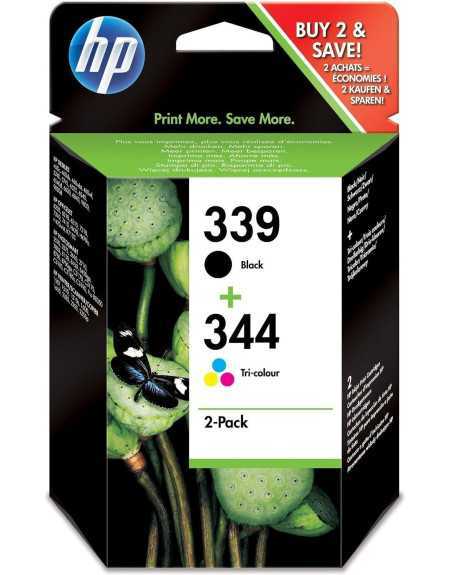 HP 339/344 Noir couleur Pack de 2 Cartouches d'encre d'origine