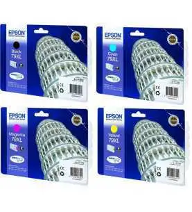 Epson 79XL Noir couleur Tour De Pise Multipack de 4 Cartouches d'encre d'origine