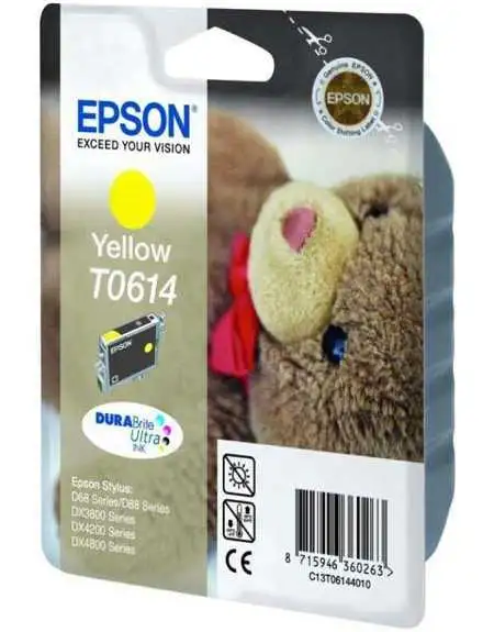 Epson T0614 Ourson Jaune Cartouche d'encre d'origine