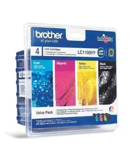 Brother LC1100HY Noir couleur Pack de 4 Cartouches d'encre d'origine