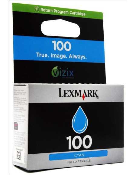 Lexmark 100 Cyan Cartouche d'encre d'origine