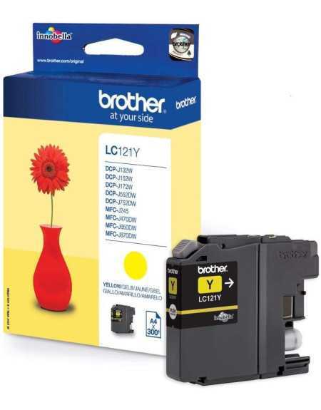 Brother LC121Y Jaune Cartouche d'encre d'origine