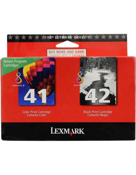 LEXMARK 41/42 Noir couleur Pack de 2 Cartouches d'encre d'origine