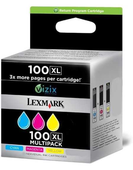 Lexmark 100XL Couleur Pack de 3 Cartouches d'encre d'origine