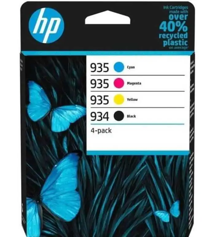 HP 934/935 Noir Couleur Pack de 4 Cartouches d'encre d'origine