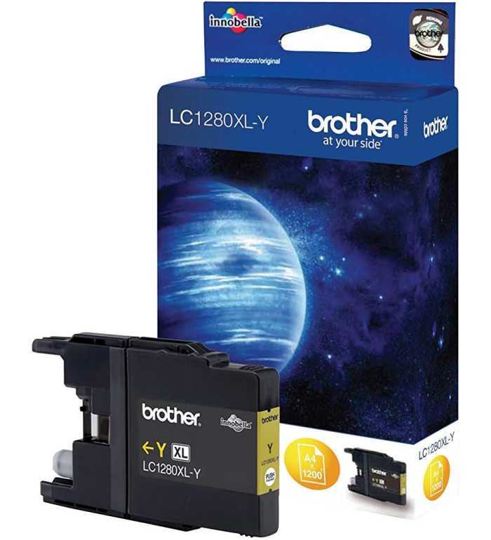 Brother LC1280XL-Y jaune Cartouche d'encre d'origine