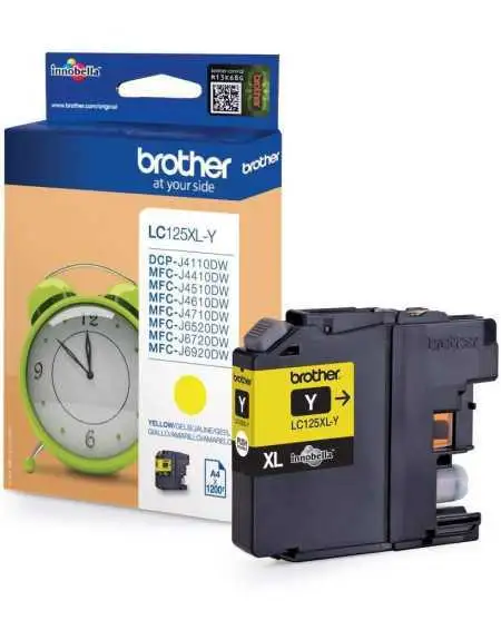 Brother LC125XL-Y Jaune Cartouche d'encre d'origine