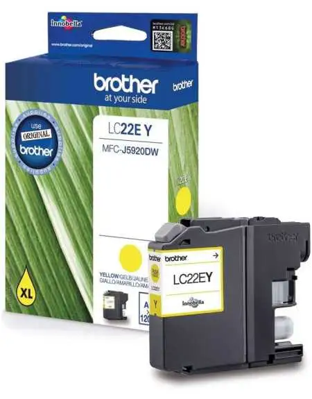 Brother LC22E Y Jaune Cartouche d'encre d'origine