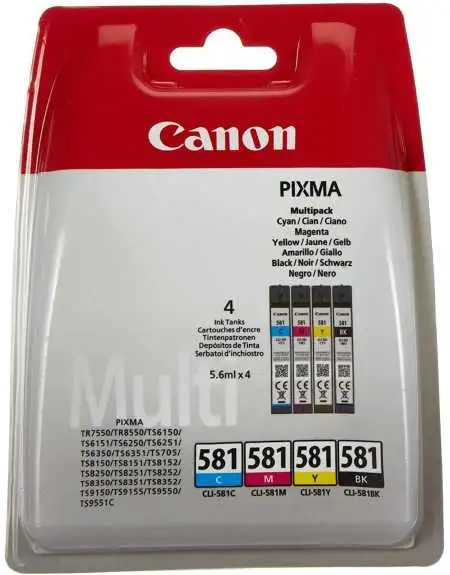 Canon CLI-581 Noir couleur Pack moins cher sur Promos-cartouches