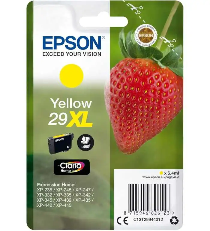 Epson 29XL Jaune Fraise pas chère sur Promos-cartouches