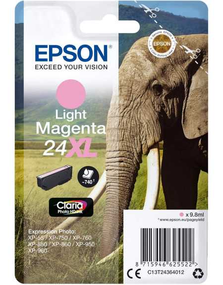 Epson 24XL Magenta clair pas chère sur Promos-cartouches