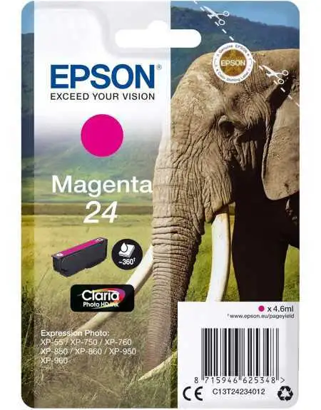 Epson 24 Magenta pas chère sur Promos-cartouches