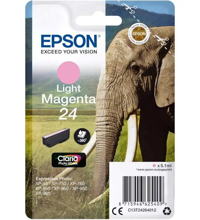 Epson 24 Magenta clair pas chère sur Promos-cartouches