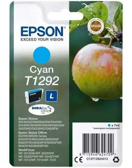 Epson T1292 Cyan Pomme Cartouche d'encre d'origine