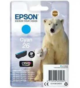 Epson 26 Cyan pas chère sur Promos-cartouches