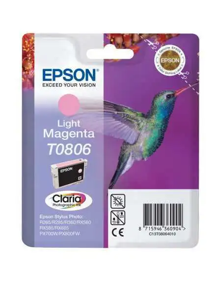 Epson T0806 Colibri Magenta clair pas chère sur Promos-cartouches