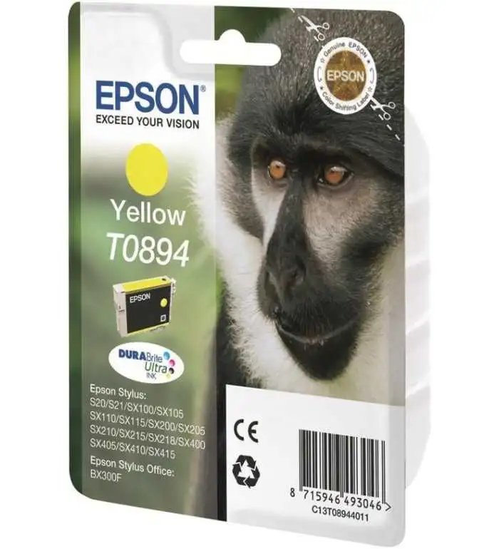 Epson T0894 Singe Jaune pas chère sur Promos-cartouches