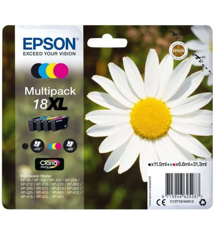 EPSON 18XL Noir couleur Pack moins cher sur Promos-cartouches