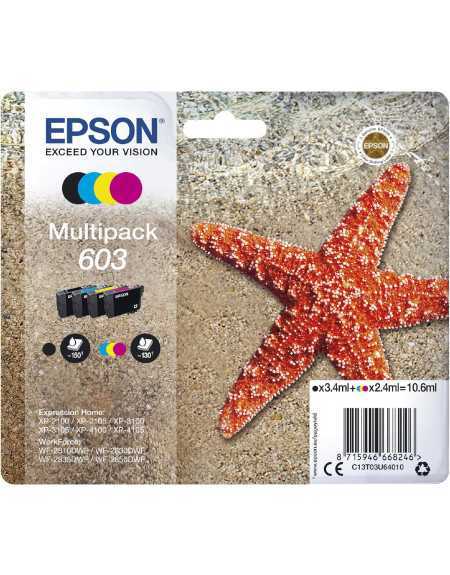 Epson 603 Etoile de Mer Noir couleur Pack moins cher sur Promos-cartouches