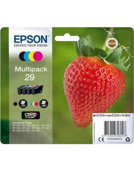 Epson 29 Fraise Noir couleur Pack moins cher sur Promos-cartouches