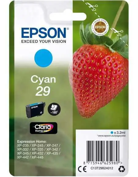 Epson 29 Fraise Cyan pas chère sur Promos-cartouches