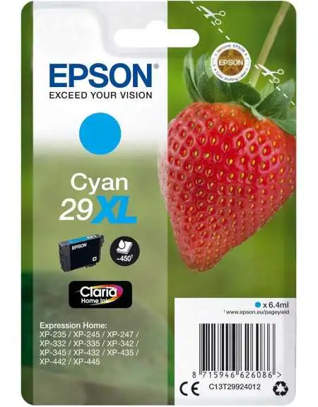 Epson 29XL Fraise Cyan pas chère sur Promos-cartouches