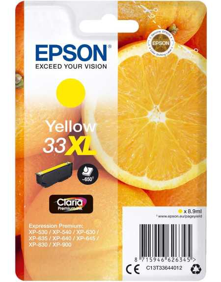 Epson 33XL Jaune pas chère sur Promos-cartouches