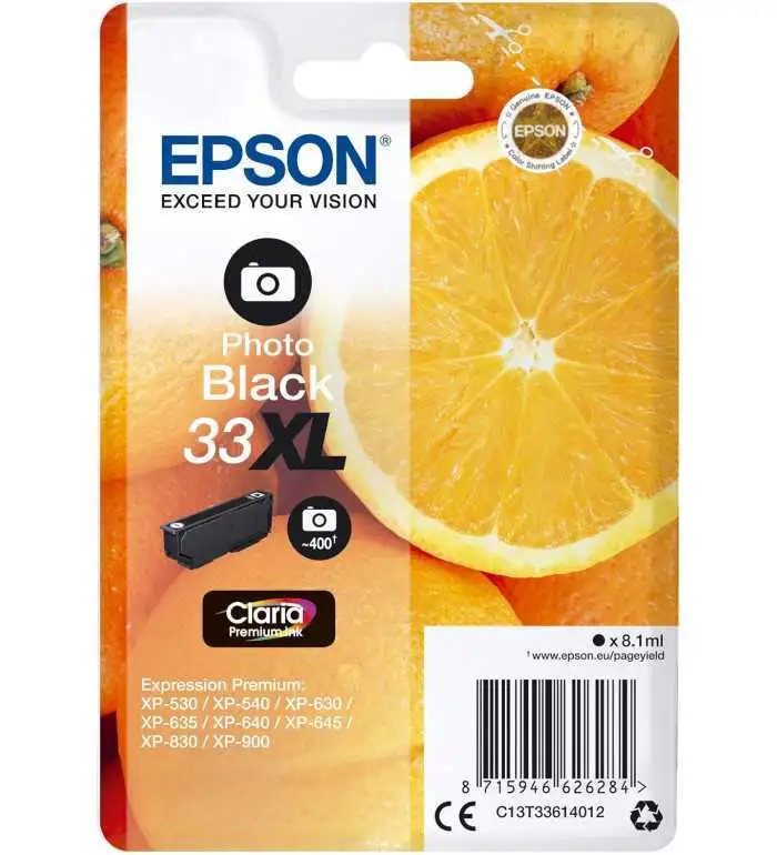 Epson 33XL Photo noir pas chère sur Promos-cartouches