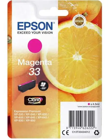 Epson 33 Magenta pas chère sur Promos-cartouches