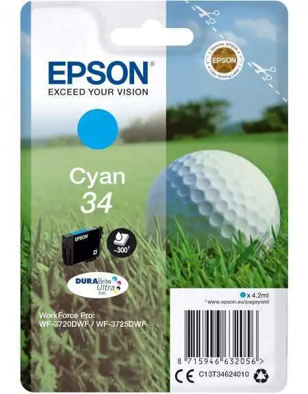 Epson 34 Cyan pas chère sur Promos-cartouches