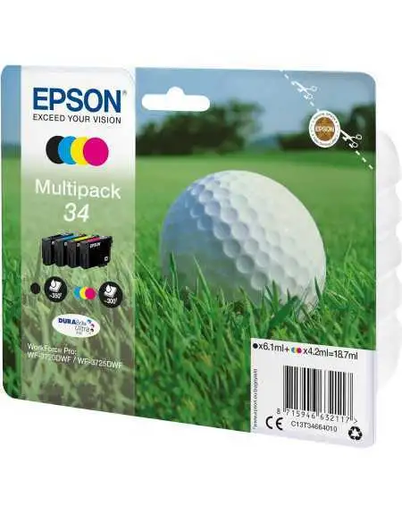 Epson 34 Noir et couleur Pack moins cher sur Promos-cartouches