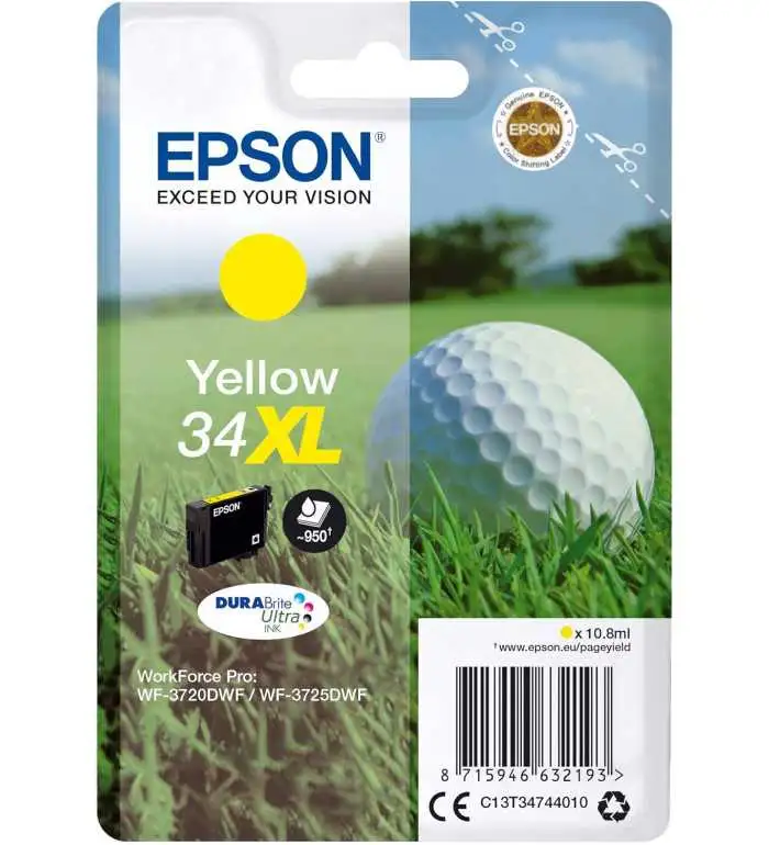 Epson 34XL Jaune pas chère sur Promos-cartouches