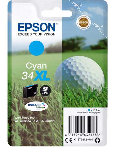 Epson 34XL Cyan pas chère sur Promos-cartouches