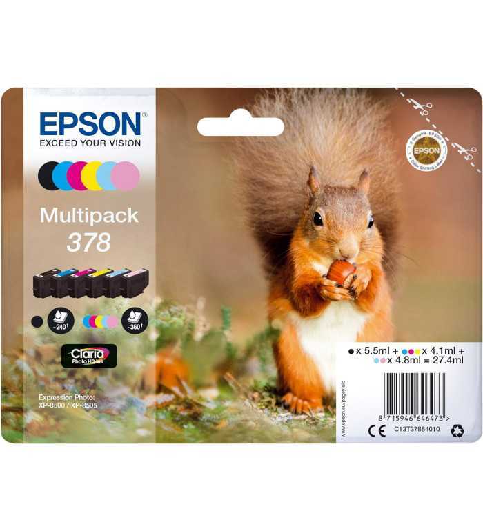 Epson 378 Noir couleur Pack moins cher sur Promos-cartouches