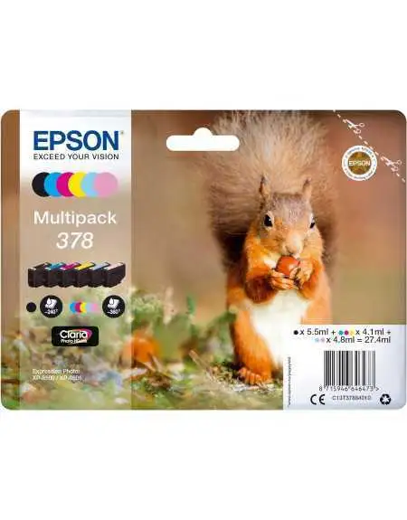 Epson 378 Noir couleur Pack moins cher sur Promos-cartouches