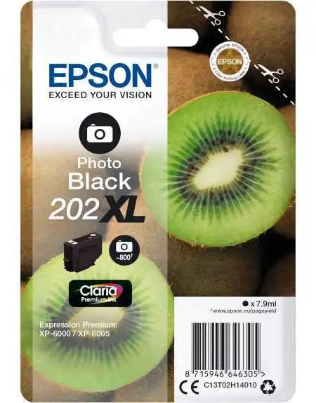 Epson 202XL Photo noir Kiwi Cartouche pas chère sur Promos-cartouches