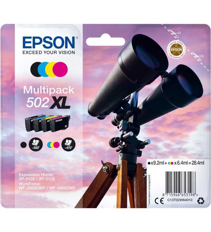 Epson 502XL Noir couleur Pack moins cher sur Promos-cartouches