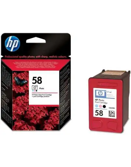 HP 58 Photo Noir, magenta clair, cyan clair Cartouche pas chère sur Promos-cartouches