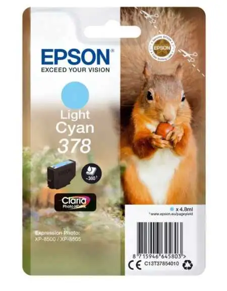 Epson 378 Cyan Ecureuil Cartouche pas chère sur Promos-cartouches