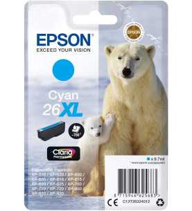 Epson 26XL Cyan Ours Polaire Cartouche pas chère sur Promos-cartouches