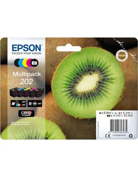 Epson 202 Noir couleur Kiwi Pack moins cher sur Promos-cartouches