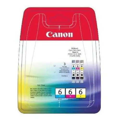 Canon BCI-6 jaune, magenta, cyan - Cartouches d'encre d'origine